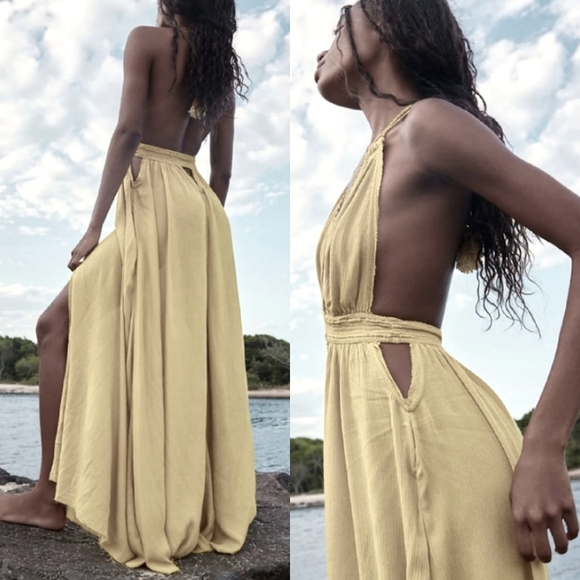 Free People Boho Summer Neon Maxi Dress - Picture 1 of 7